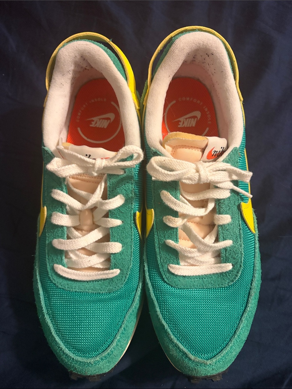 Nike Kids Teal & Yellow Retro Sneakers